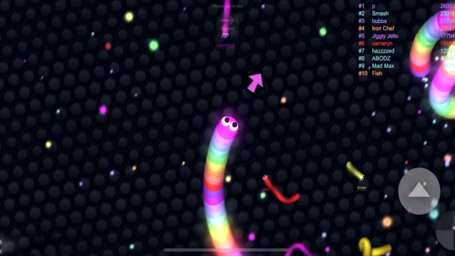 لعبة الثعبان الجائع slither